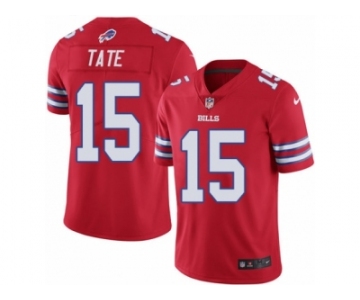 Men's Nike Buffalo Bills #15 Brandon Tate Limited Red Rush NFL Jersey