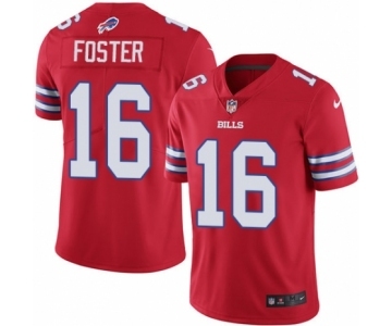 Men's Nike Buffalo Bills #16 Robert Foster Limited Red Rush Vapor Untouchable NFL Jersey