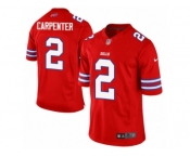 Men's Nike Buffalo Bills #2 Dan Carpenter Limited Red Rush NFL Jersey