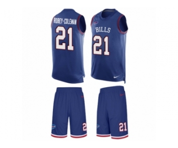 Men's Nike Buffalo Bills #21 Nickell Robey-Coleman Limited Royal Blue Tank Top Suit NFL Jersey