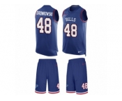 Men's Nike Buffalo Bills #48 Glenn Gronkowski Limited Royal Blue Tank Top Suit NFL Jersey