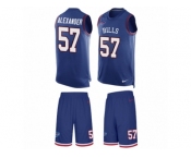 Men's Nike Buffalo Bills #57 Lorenzo Alexander Limited Royal Blue Tank Top Suit NFL Jersey