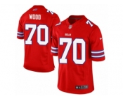 Men's Nike Buffalo Bills #70 Eric Wood Limited Red Rush NFL Jersey