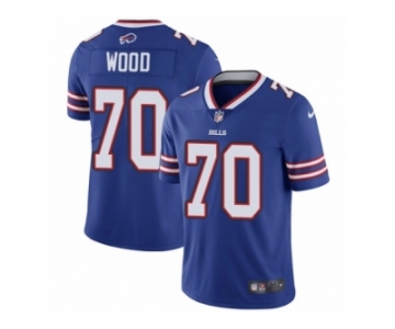 Men's Nike Buffalo Bills #70 Eric Wood Vapor Untouchable Limited Royal Blue Team Color NFL Jersey