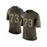 Men's Nike Buffalo Bills #73 Dion Dawkins Limited Green Salute to Service NFL Jersey
