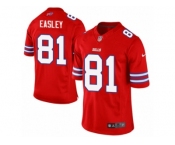 Men's Nike Buffalo Bills #81 Marcus Easley Limited Red Rush NFL Jersey