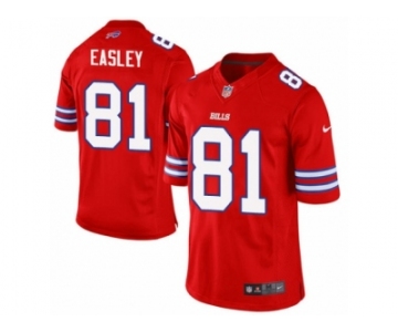 Men's Nike Buffalo Bills #81 Marcus Easley Limited Red Rush NFL Jersey