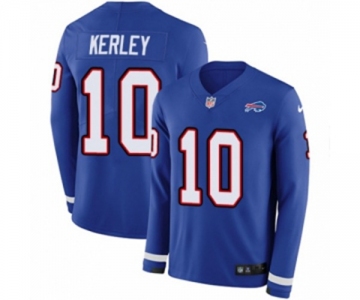 Nike Buffalo Bills #10 Jeremy Kerley Limited Royal Blue Therma Long Sleeve NFL Jersey