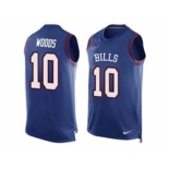 Nike Buffalo Bills #10 Robert Woods Royal Blue Team Color Men's Stitched NFL Limited Tank Top Jersey