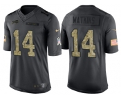Nike Buffalo Bills #14 Sammy Watkins Men's Stitched Black NFL Salute to Service Limited Jerseys