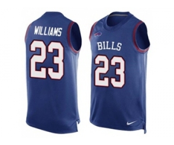 Nike Buffalo Bills #23 Aaron Williams Royal Blue Team Color Men's Stitched NFL Limited Tank Top Jersey
