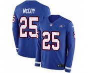 Nike Buffalo Bills #25 LeSean McCoy Limited Royal Blue Therma Long Sleeve NFL Jersey