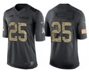 Nike Buffalo Bills #25 LeSean McCoy Men's Stitched Black NFL Salute to Service Limited Jerseys