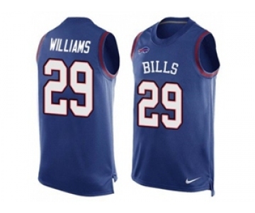 Nike Buffalo Bills #29 Karlos Williams Royal Blue Team Color Men's Stitched NFL Limited Tank Top Jersey