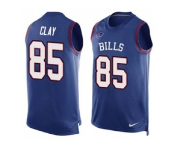 Nike Buffalo Bills #85 Charles Clay Royal Blue Team Color Men's Stitched NFL Limited Tank Top Jersey