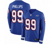 Nike Buffalo Bills #99 Harrison Phillips Limited Royal Blue Therma Long Sleeve NFL Jersey