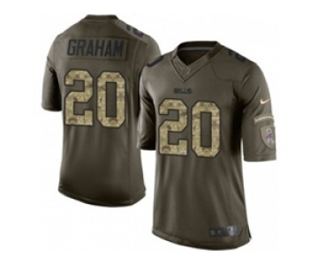 nike nfl jerseys buffalo bills #20 graham army green[nike Limited Salute To Service]