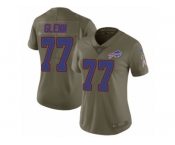 Women Nike Buffalo Bills #77 Cordy Glenn Limited Olive 2017 Salute to Service NFL Jersey