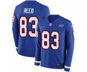 Women Nike Buffalo Bills #83 Andre Reed Limited Royal Blue Therma Long Sleeve NFL Jersey