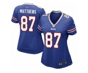 Women Nike Buffalo Bills #87 Jordan Matthews Game Royal Blue Team Color NFL Jersey Women Nike Buffalo Bills #87 Jordan Matthews Game Royal Blue Team Color NFL Jersey