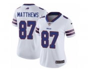 Women Nike Buffalo Bills #87 Jordan Matthews White Vapor Untouchable Limited Player NFL Jersey