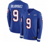 Women Nike Buffalo Bills #9 Corey Bojorquez Limited Royal Blue Therma Long Sleeve NFL Jersey