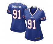 Women Nike Buffalo Bills #91 Cedric Thornton Game Royal Blue Team Color NFL Jersey