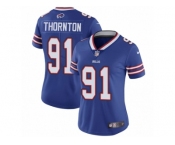 Women Nike Buffalo Bills #91 Cedric Thornton Royal Blue Team Color Vapor Untouchable Limited Player NFL Jersey