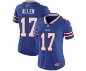 Women's Bills #17 Josh Allen Blue Vapor Untouchable Limited Stitched NFL Jersey