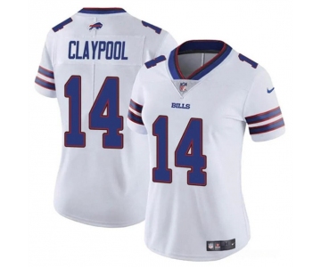 Women's Buffalo Bills #14 Chase Claypool White Vapor Football Stitched Jersey