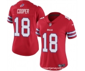 Women's Buffalo Bills #18 Amari Cooper Red Vapor Stitched Football Jersey