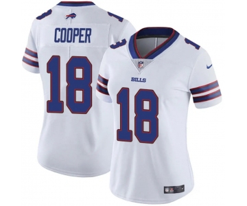 Women's Buffalo Bills #18 Amari Cooper White Vapor Stitched Football Jersey