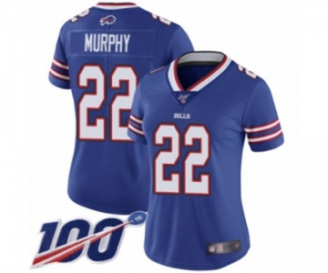Women's Buffalo Bills #22 Marcus Murphy Royal Blue Team Color Vapor Untouchable Limited Player 100th Season Football Jersey