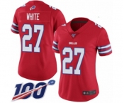 Women's Buffalo Bills #27 Tre'Davious White Limited Red Rush Vapor Untouchable 100th Season Football Jersey