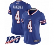 Women's Buffalo Bills #4 Stephen Hauschka Royal Blue Team Color Vapor Untouchable Limited Player 100th Season Football Jersey