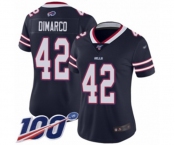 Women's Buffalo Bills #42 Patrick DiMarco Limited Navy Blue Inverted Legend 100th Season Football Jersey