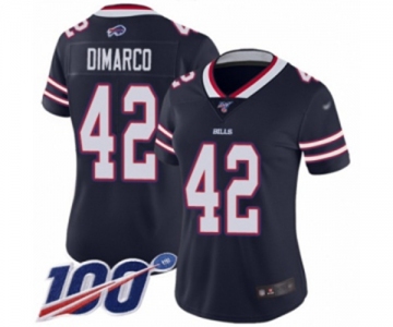 Women's Buffalo Bills #42 Patrick DiMarco Limited Navy Blue Inverted Legend 100th Season Football Jersey
