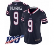 Women's Buffalo Bills #9 Corey Bojorquez Limited Navy Blue Inverted Legend 100th Season Football Jersey