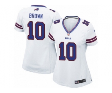 Women's Nike Buffalo Bills #10 Philly Brown Limited White NFL Jersey