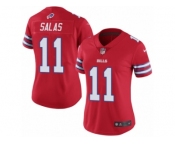 Women's Nike Buffalo Bills #11 Greg Salas Limited Red Rush NFL Jersey