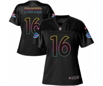 Women's Nike Buffalo Bills #16 Robert Foster Game Black Fashion NFL Jersey