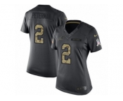Women's Nike Buffalo Bills #2 Nathan Peterman Limited Black 2016 Salute to Service NFL Jersey