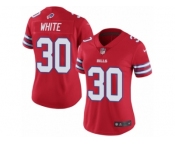 Women's Nike Buffalo Bills #30 Corey White Limited Red Rush NFL Jersey