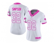 Women's Nike Buffalo Bills #32 O. J. Simpson Limited Rush Fashion Pink NFL Jersey