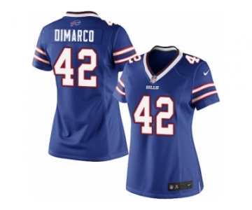 Women's Nike Buffalo Bills #42 Patrick DiMarco Limited Royal Blue Team Color NFL Jersey