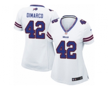Women's Nike Buffalo Bills #42 Patrick DiMarco Limited White NFL Jersey