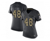 Women's Nike Buffalo Bills #48 Glenn Gronkowski Limited Black 2016 Salute to Service NFL Jersey