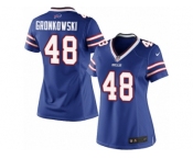 Women's Nike Buffalo Bills #48 Glenn Gronkowski Limited Royal Blue Team Color NFL Jersey