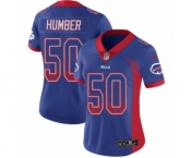 Women's Nike Buffalo Bills #50 Ramon Humber Limited Royal Blue Rush Drift Fashion NFL Jersey