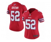Women's Nike Buffalo Bills #52 Preston Brown Limited Red Rush NFL Jersey